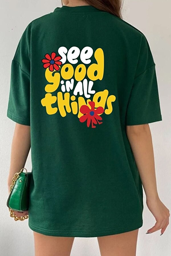 Unisex Good Things Tasarım T-shirt - 3 Al 1 Öde