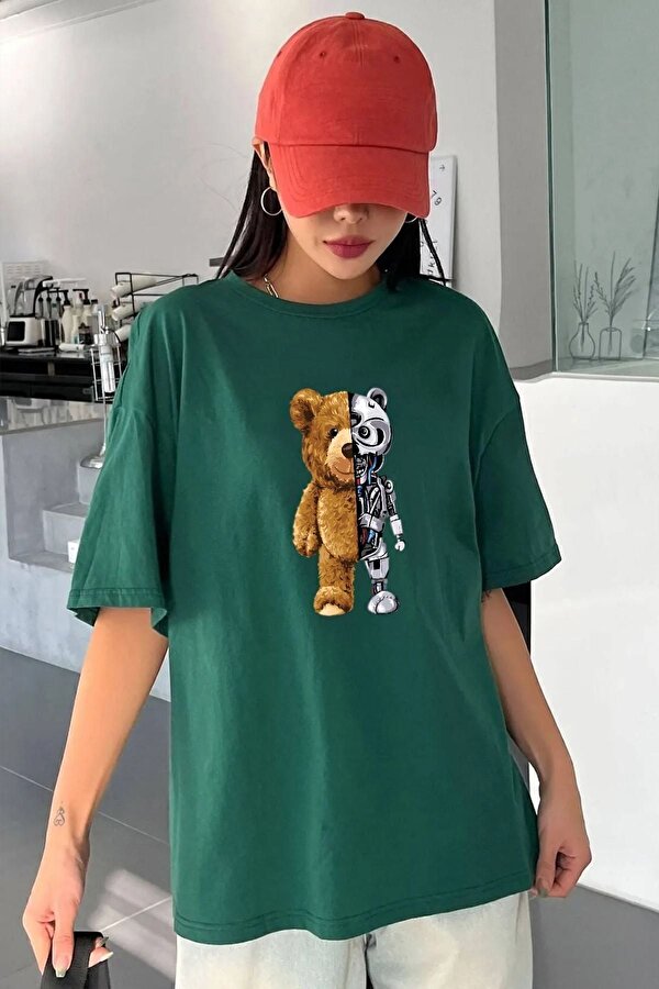 Unisex Boys Bear Baskılı T-shirt - 3 Al 1 Öde