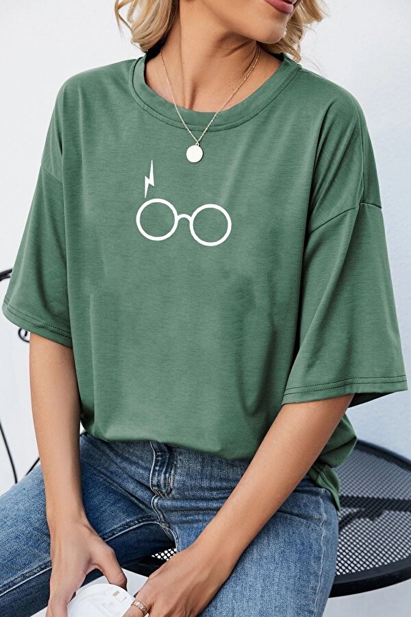 Unisex Potter Baskılı T-shirt