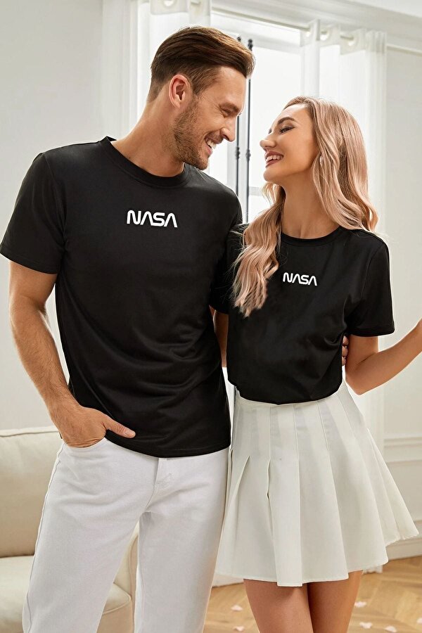 Unisex Nasa Baskılı T-shirt - FLO 3 Al 1 Öde