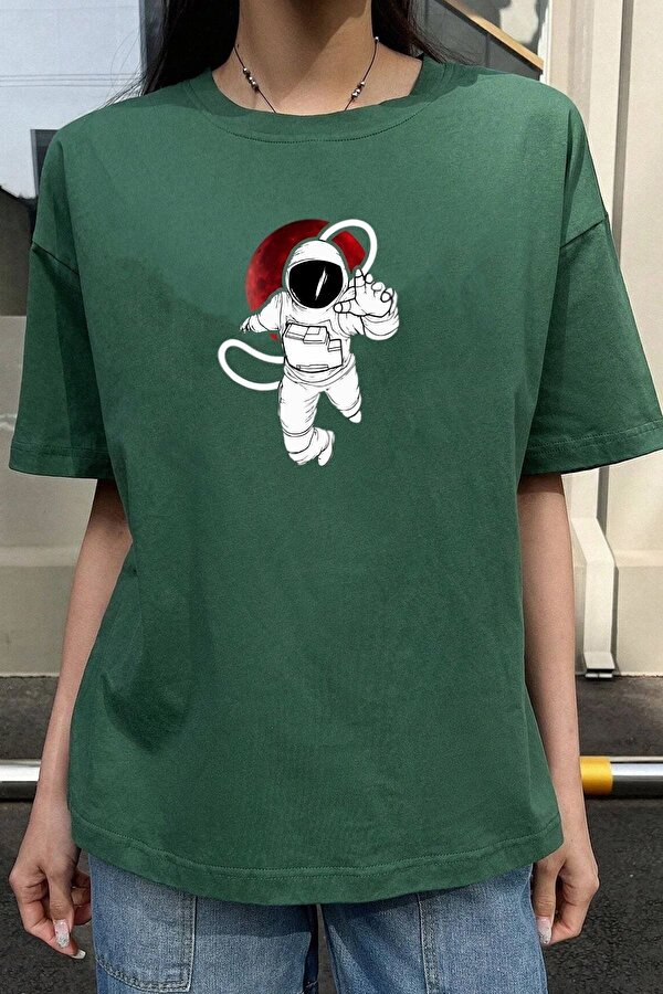 Unisex Nasa Baskılı T-shirt - FLO 3 Al 1 Öde