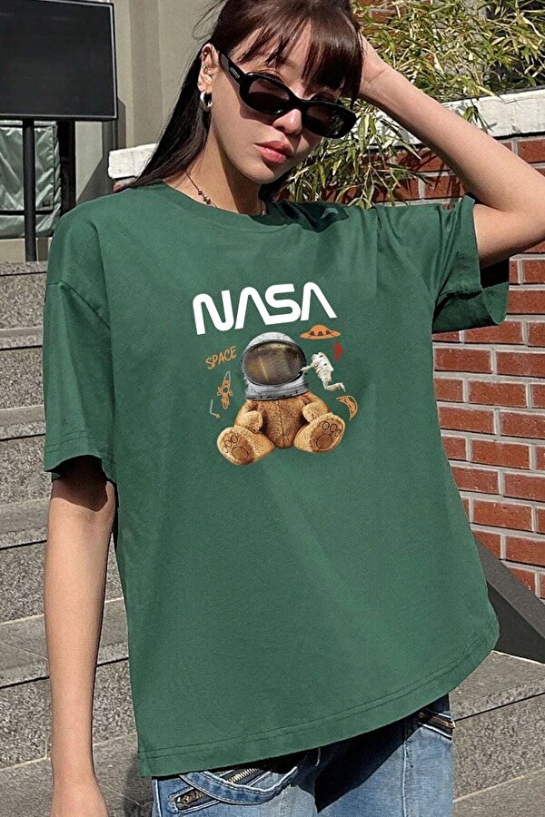 Unisex Nasabear Baskılı T-shirt - 3 Al 1 Öde