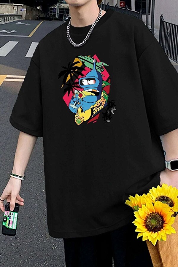 Unisex Crazy Banana Baskılı T-shirt - 3 Al 1 Öde