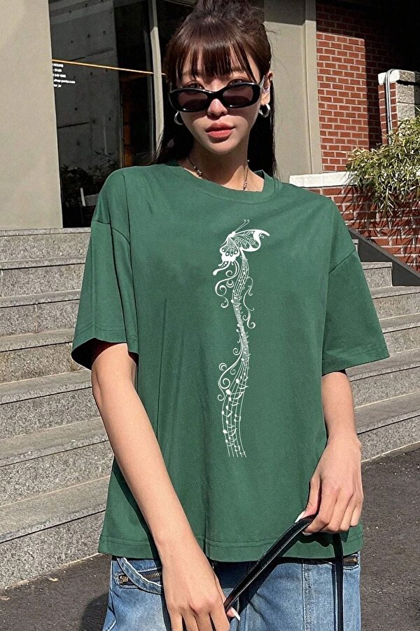 uyguntarz Unisex Butterfly Song Baskılı T-shirt