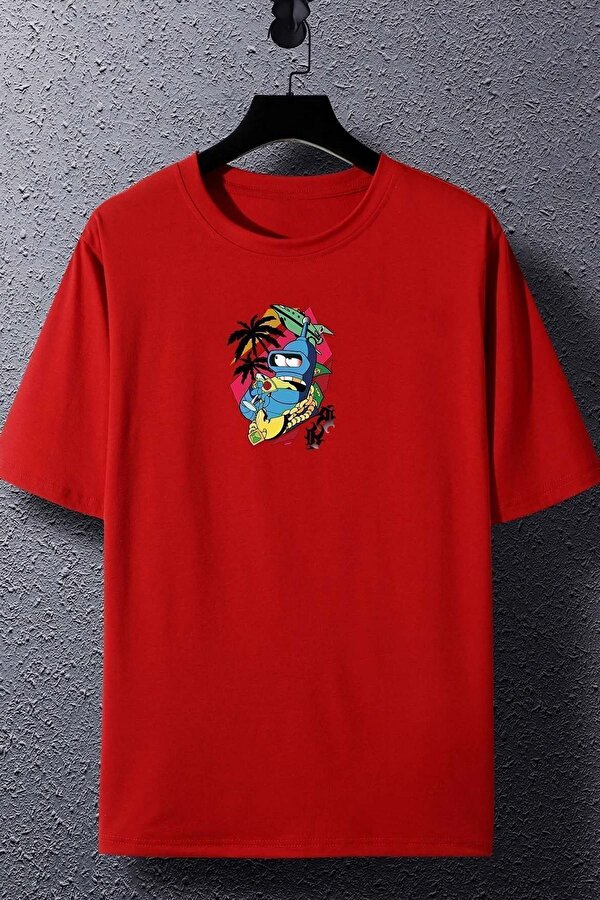 Unisex Crazy Banana Baskılı T-shirt - 3 Al 1 Öde