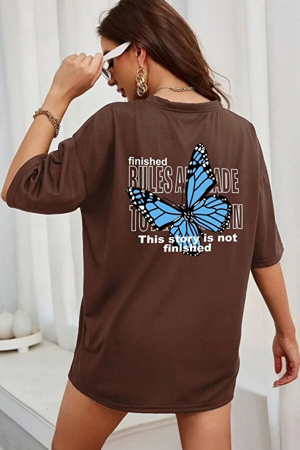 Unisex Kelebek Baskılı T-shirt - FLO 3 Al 1 Öde
