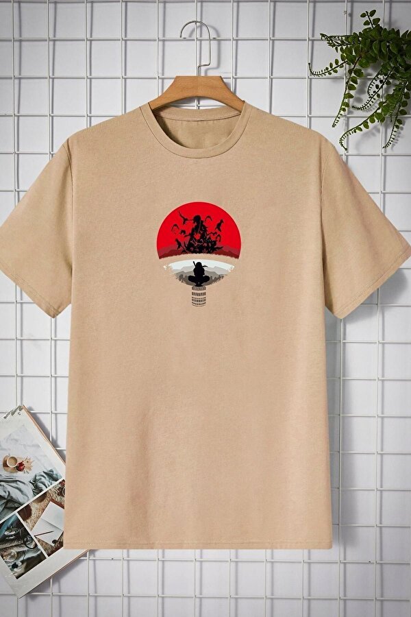 Unisex Itachi Uchiha Baskılı T-shirt - 3 Al 1 Öde