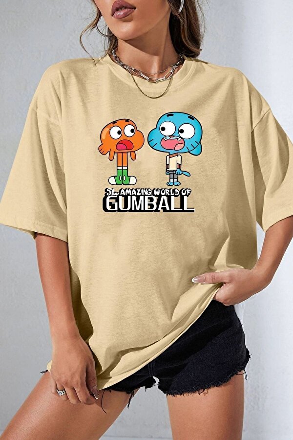 Unisex Gumball Baskılı T-shirt - FLO 3 Al 1 Öde