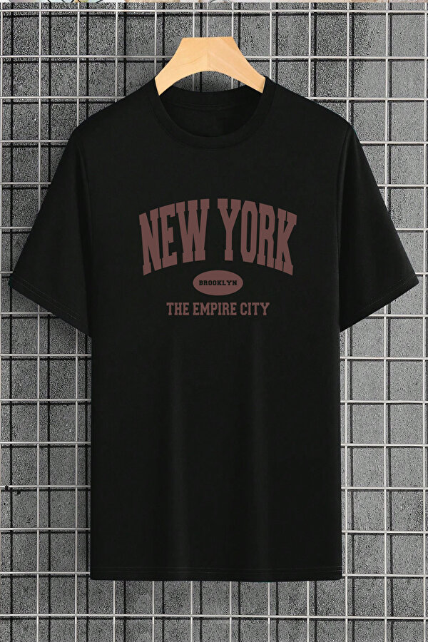 Pamuklu New York Baskılı Oversize T-shirt - FLO 3 Al 1 Öde