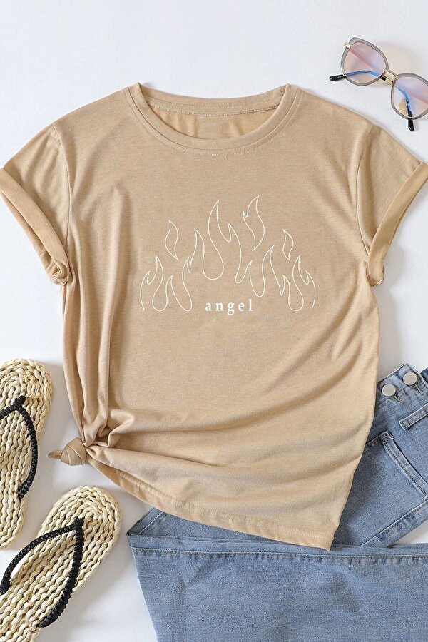 Unisex White Baskılı T-shirt - FLO 3 Al 1 Öde
