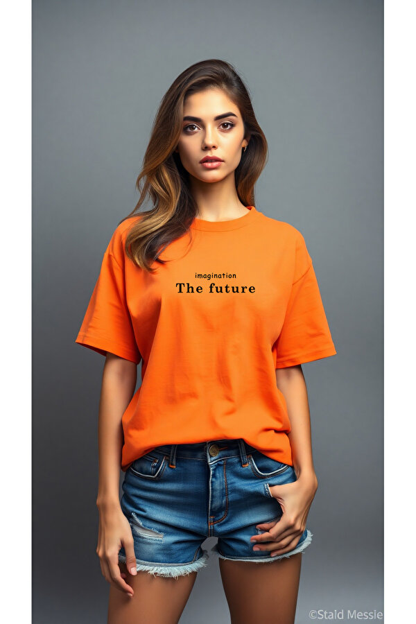 The Future Baskılı Oversize T-shirt - FLO 3 Al 1 Öde