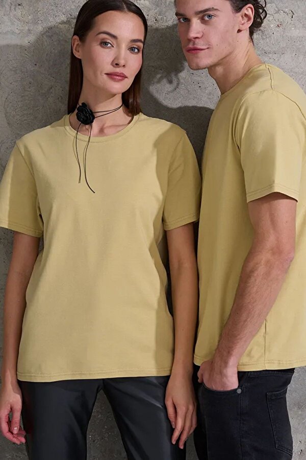 Unisex  Pamuklu Oversize Basic Tshirt - 3 Al 1 Öde