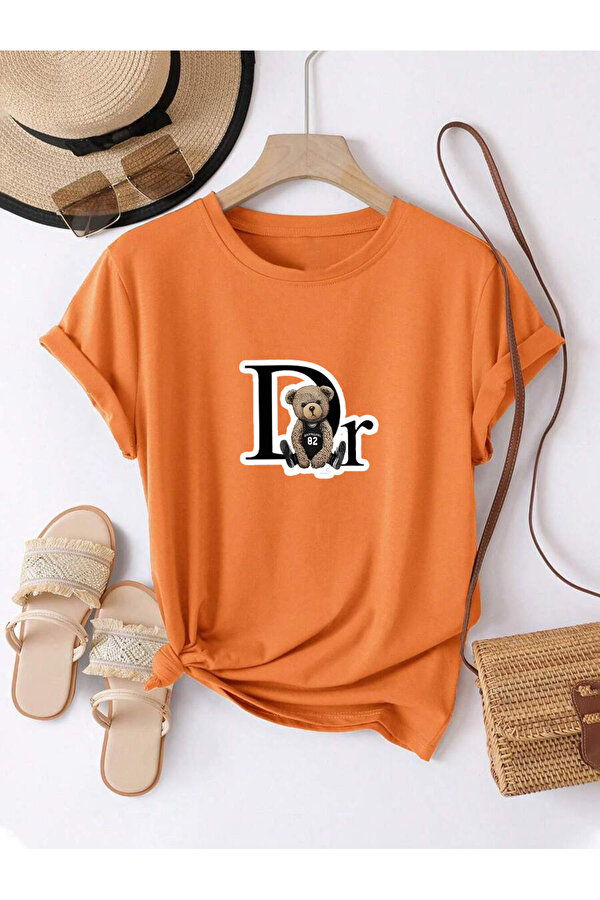 Unisex Dr. Ayı Tasarım Basklı Tshirt