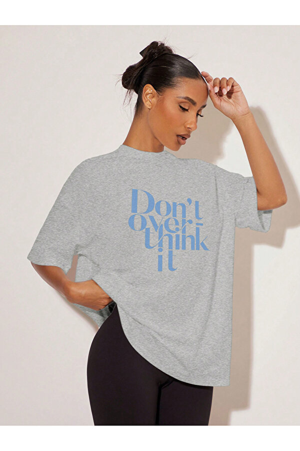 Unisex Dont Over Think Baskılı Tasarım - 3 Al 1 Öde