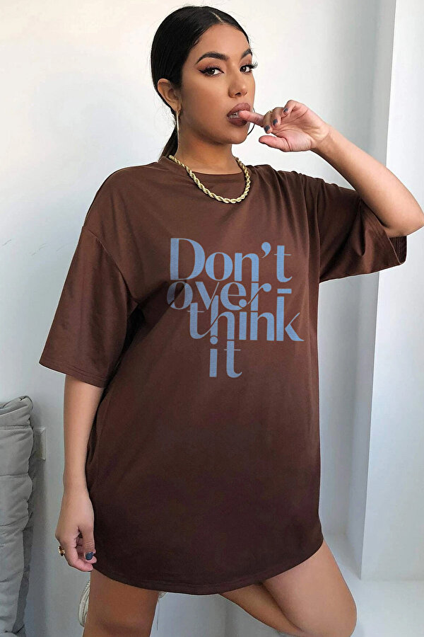Unisex Dont Over Think Baskılı Tasarım - FLO 3 Al 1 Öde