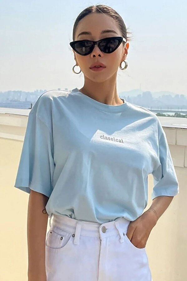 Unisex Classical Baskılı Oversize Tshirt - FLO 3 Al 1 Öde