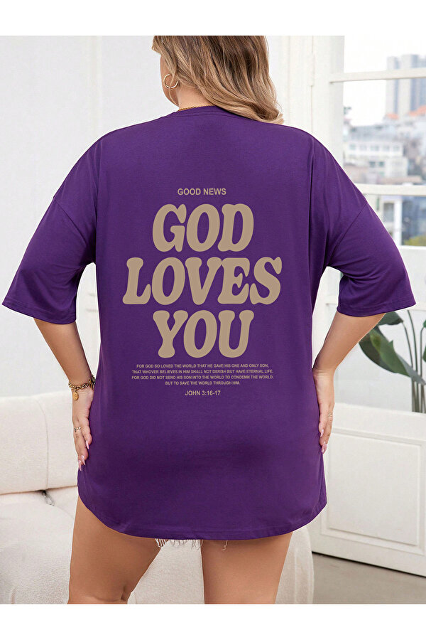 Good Loves You Baskılı Unisex Oversize Tshirt - FLO 3 Al 1 Öde