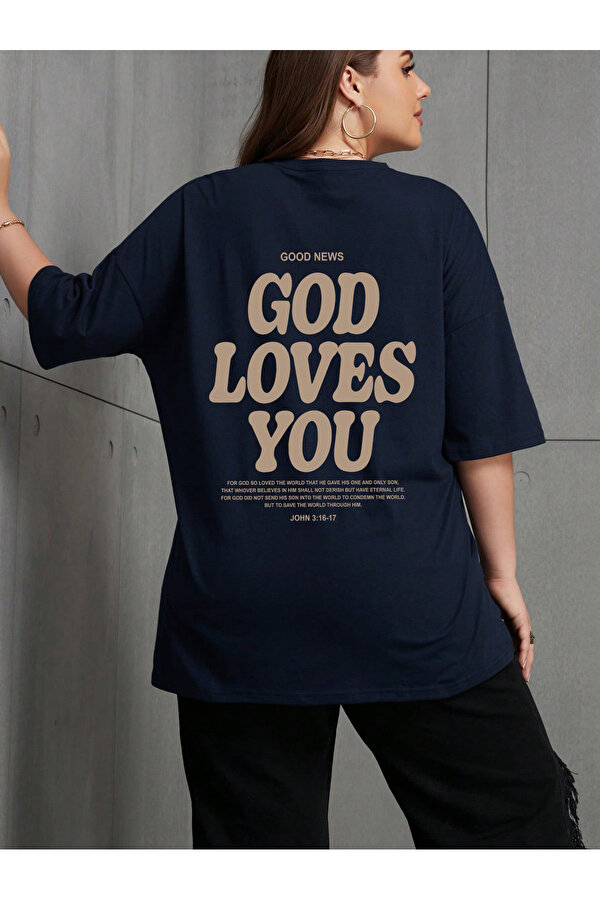 Good Loves You Baskılı Unisex Oversize Tshirt - FLO 3 Al 1 Öde