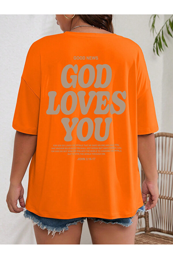 Good Loves You Baskılı Unisex Oversize Tshirt - FLO 3 Al 1 Öde