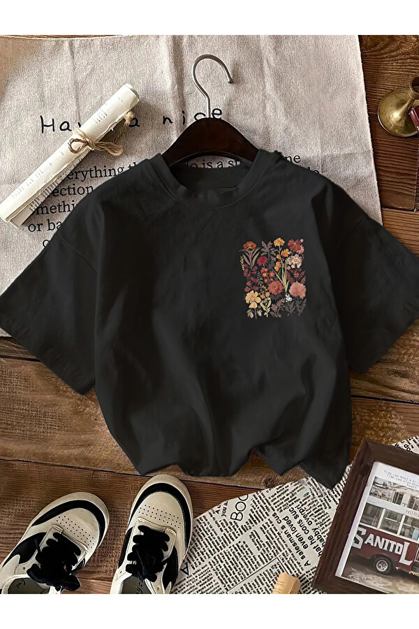 Flovers Baskılı Tasarım Tshirt - 3 Al 1 Öde