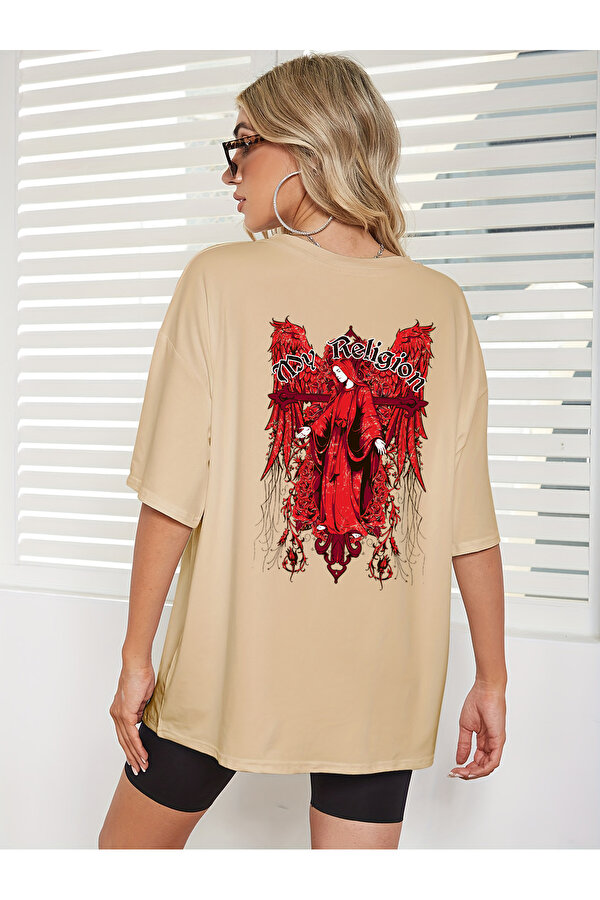 Unisex My Regilion Tasarım Basklı Tshirt - FLO 3 Al 1 Öde