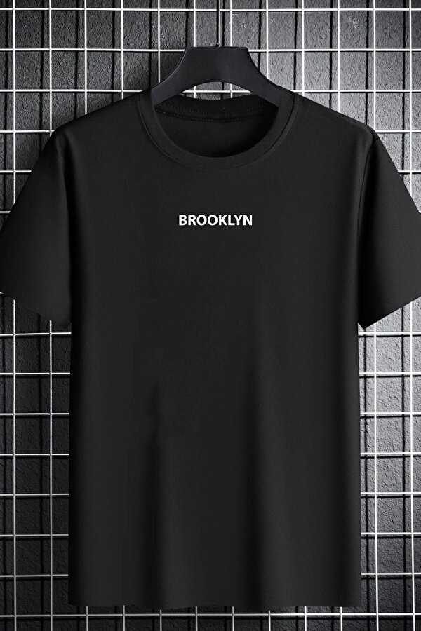 Unisex Brooklyn Baskılı T-shirt - 3 Al 1 Öde