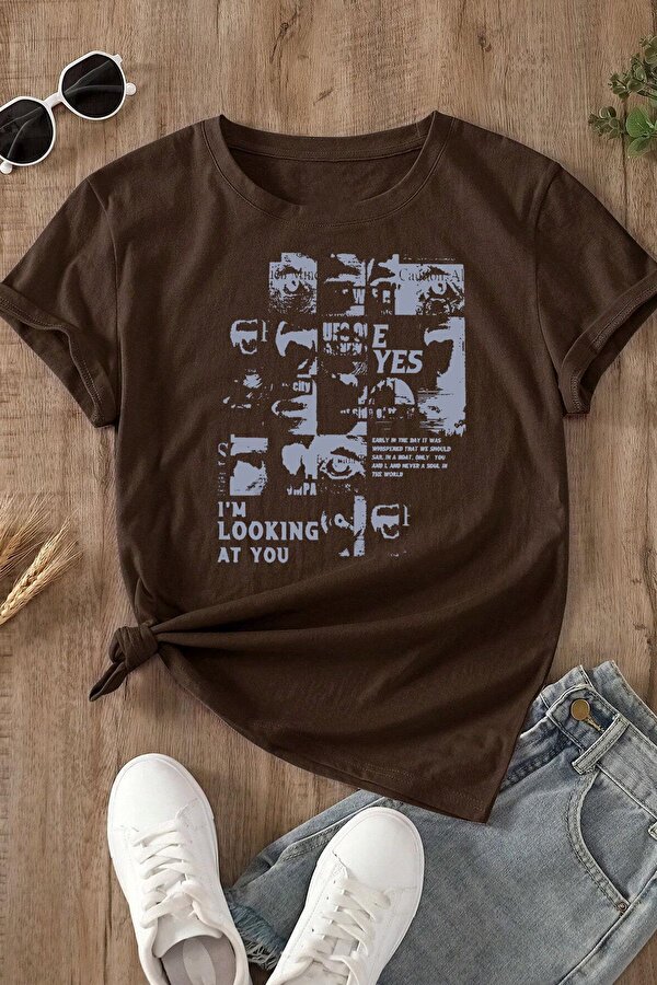 Unisex Looking Baskılı Oversize Tshirt - FLO 3 Al 1 Öde