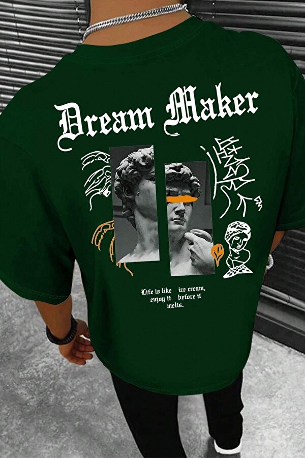 Unisex Dream Maker Baskılı Tasarım Tshirt - FLO 3 Al 1 Öde