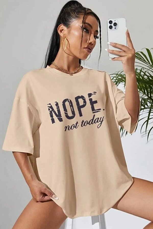 Unisex Not Today Baskılı T-shirt - FLO 3 Al 1 Öde