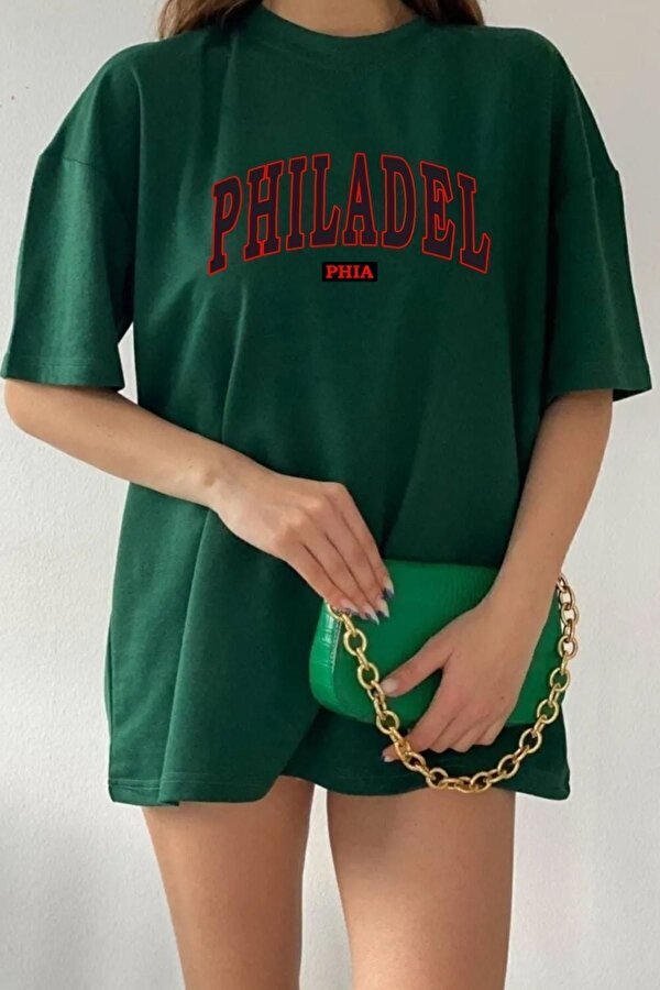 Unisex Philadelphia Baskılı T-shirt - FLO 3 Al 1 Öde