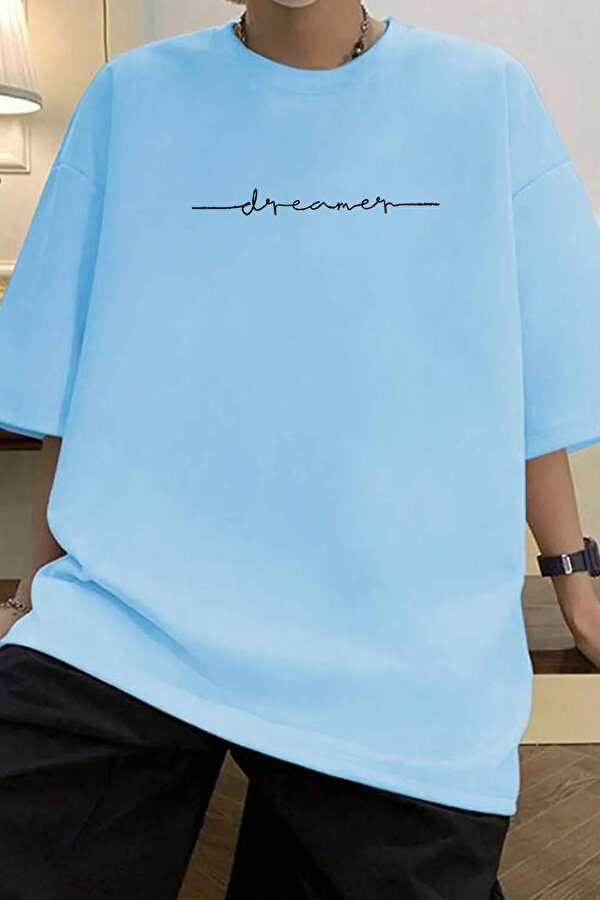 Erkek Dreamer Baskılı Oversize Tshirt - FLO 3 Al 1 Öde