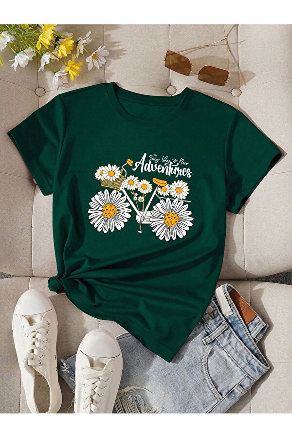Adventures Baskılı Tasarım Tshirt - FLO 3 Al 1 Öde