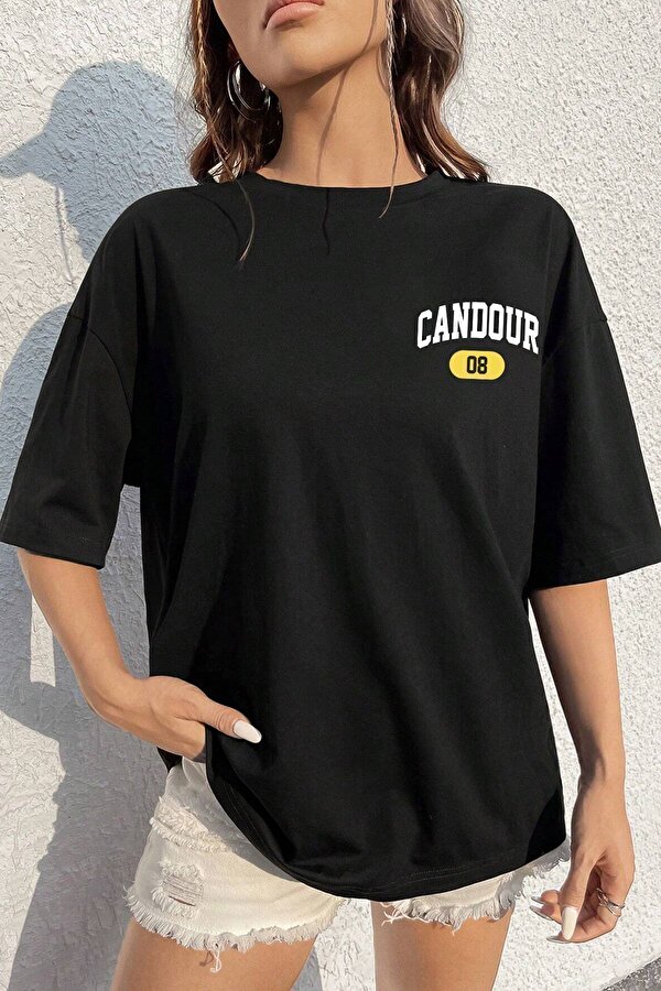 Unisex Candour 08 Baskılı Tasarım Tshirt - FLO 3 Al 1 Öde