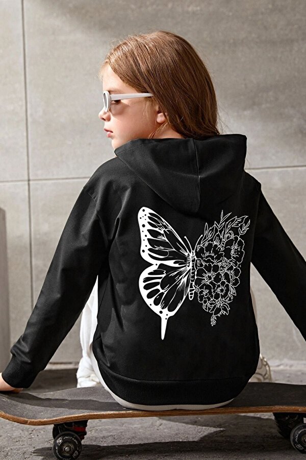 Çocuk Drawing Butterflies Baskılı Sweatshirt - FLO 3 Al 1 Öde