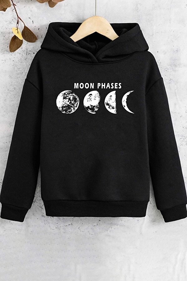 Çocuk Moon Phases Baskılı Sweatshirt - 3 Al 1 Öde