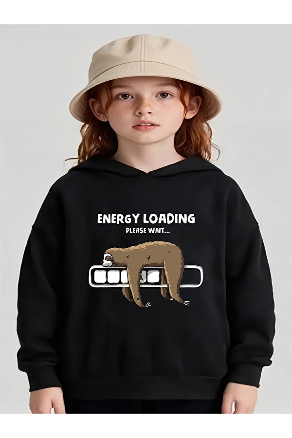 Tembel Animal Baskılı Oversize Çocuk Sweatshirt - 3 Al 1 Öde