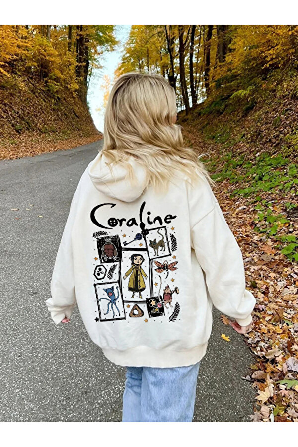 Unisex Coraline Baskılı Oversize Sweatshirt - FLO 3 Al 1 Öde