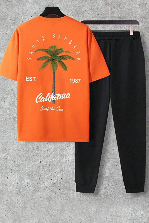 uyguntarz Unisex 2'li Los Angles Baskılı Eşofman Takımı