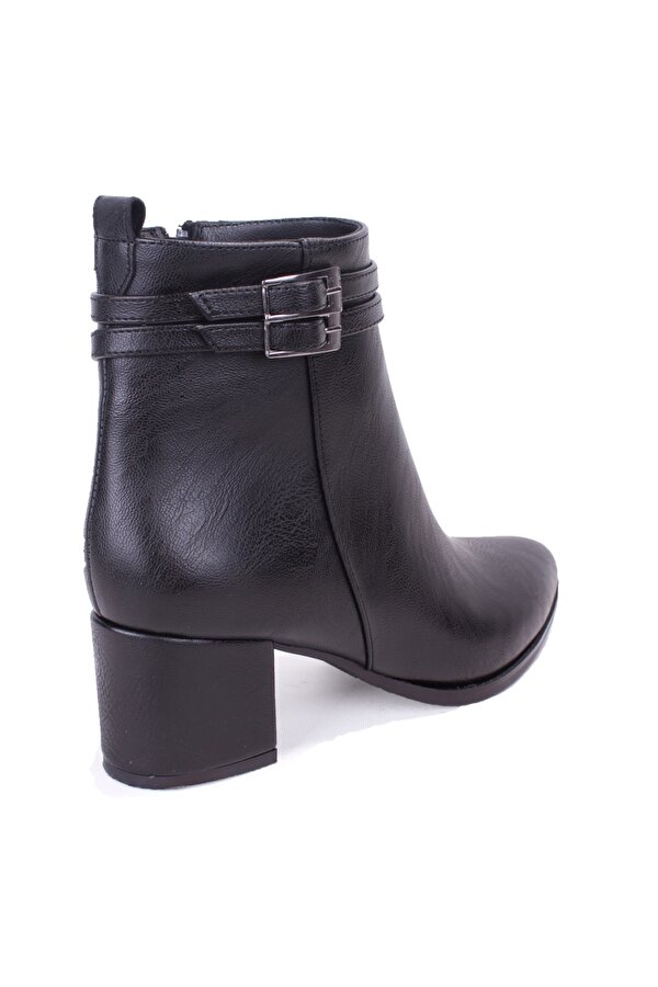 Dagoster DZA07-928975 Siyah Klasik Topuklu Kadın Bot