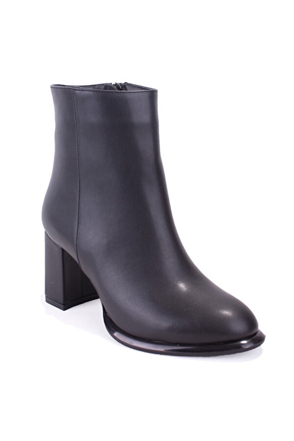 Dagoster DZA07-811501 Siyah Klasik Topuklu Kadın Bot
