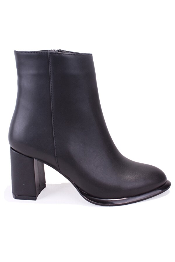 Dagoster DZA07-811501 Siyah Klasik Topuklu Kadın Bot