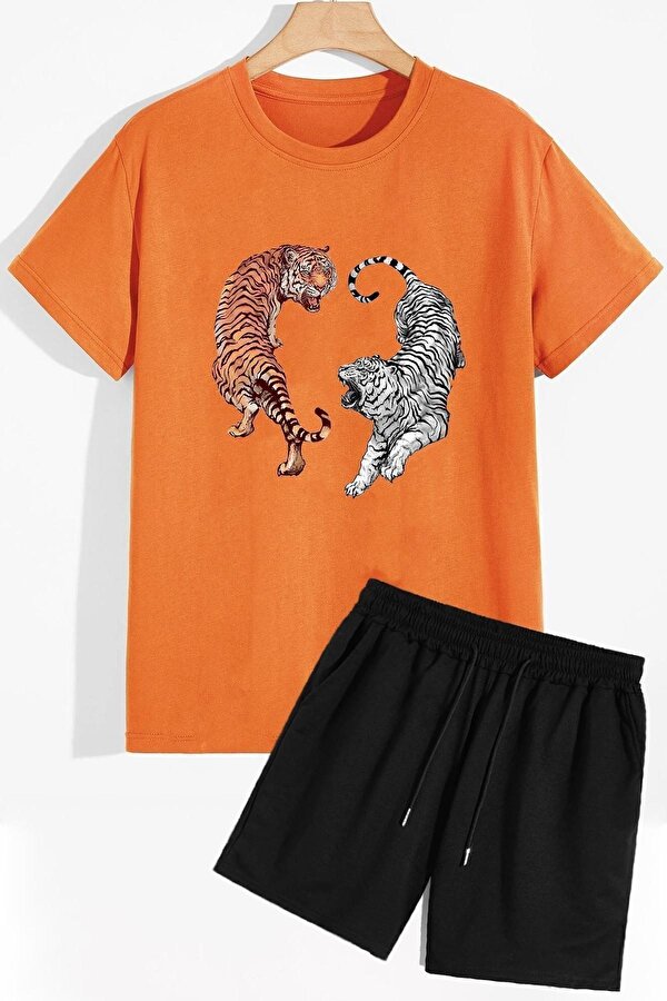 uyguntarz Tiger Şort T-shirt Eşofman Takımı