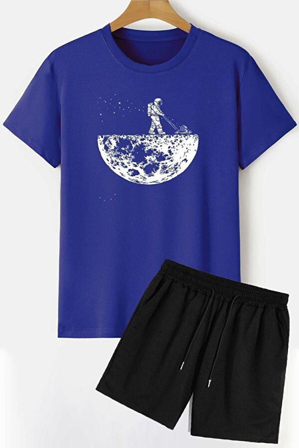 uyguntarz Uzay Temalı Şort T-shirt Eşofman Takımı