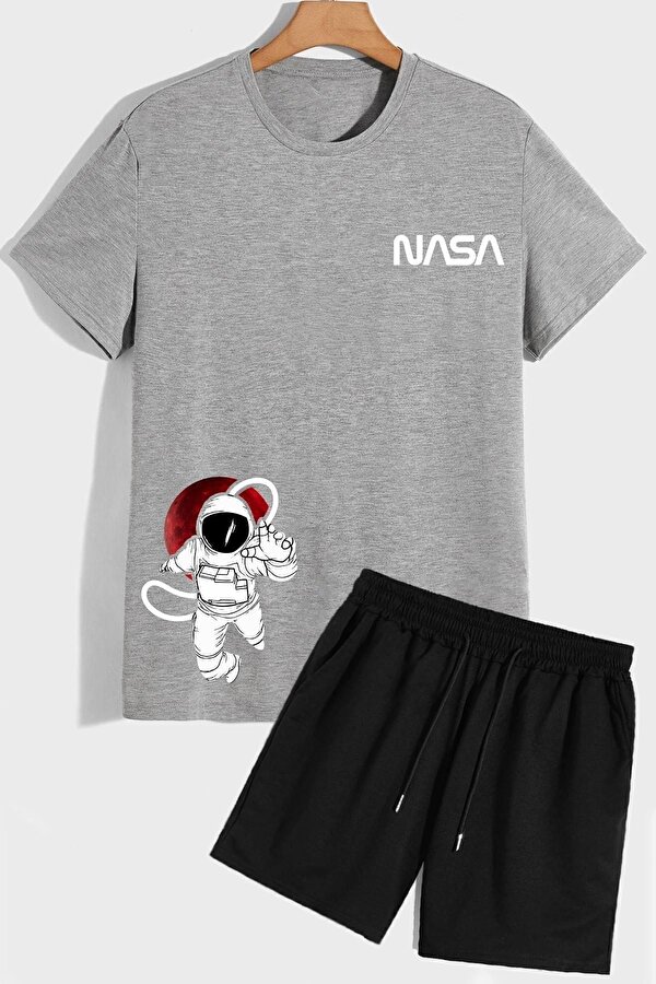 uyguntarz Nasa Şort T-shirt Eşofman Takımı
