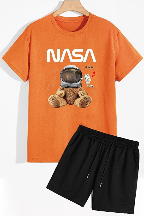 uyguntarz Nasa Şort T-shirt Eşofman Takımı