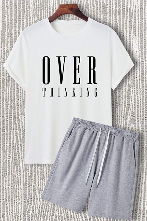 uyguntarz Unisex Over Baskılı Şort Takım