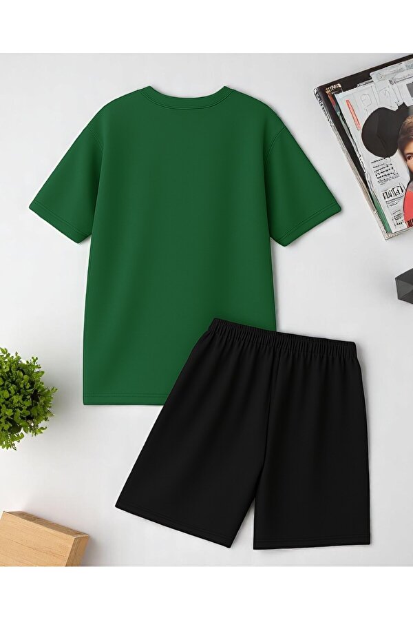 uyguntarz Unisex Brooklyn Baskılı Tasarım Şort Takım