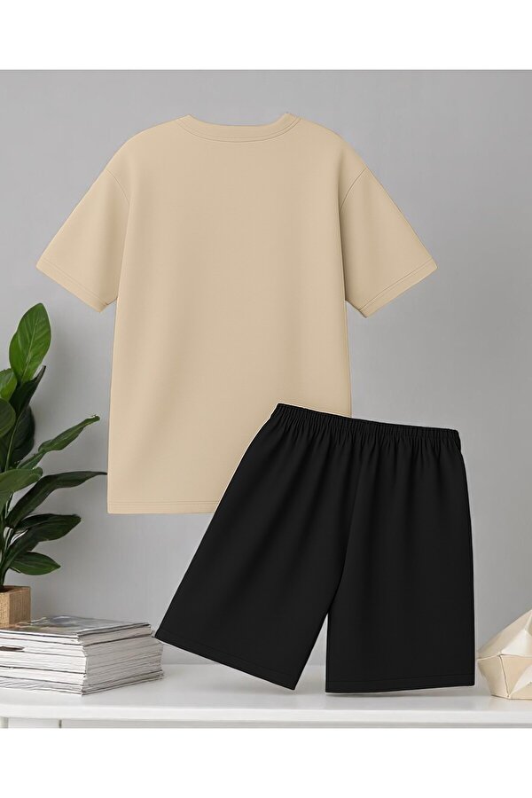 uyguntarz But First Coffee Baskı Şort Takım