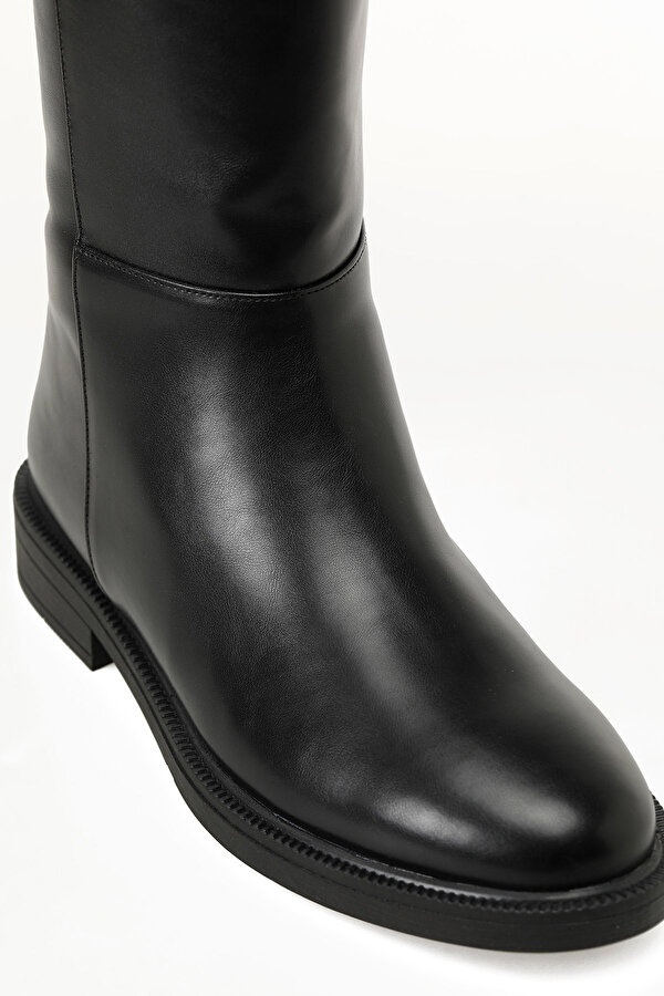 Butigo 25K-7114 5PR Siyah Kadın Düz Çizme