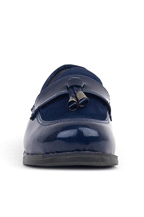 Rakerplus Lacivert Rugan Loafer Erkek Bebek Ayakkabı
